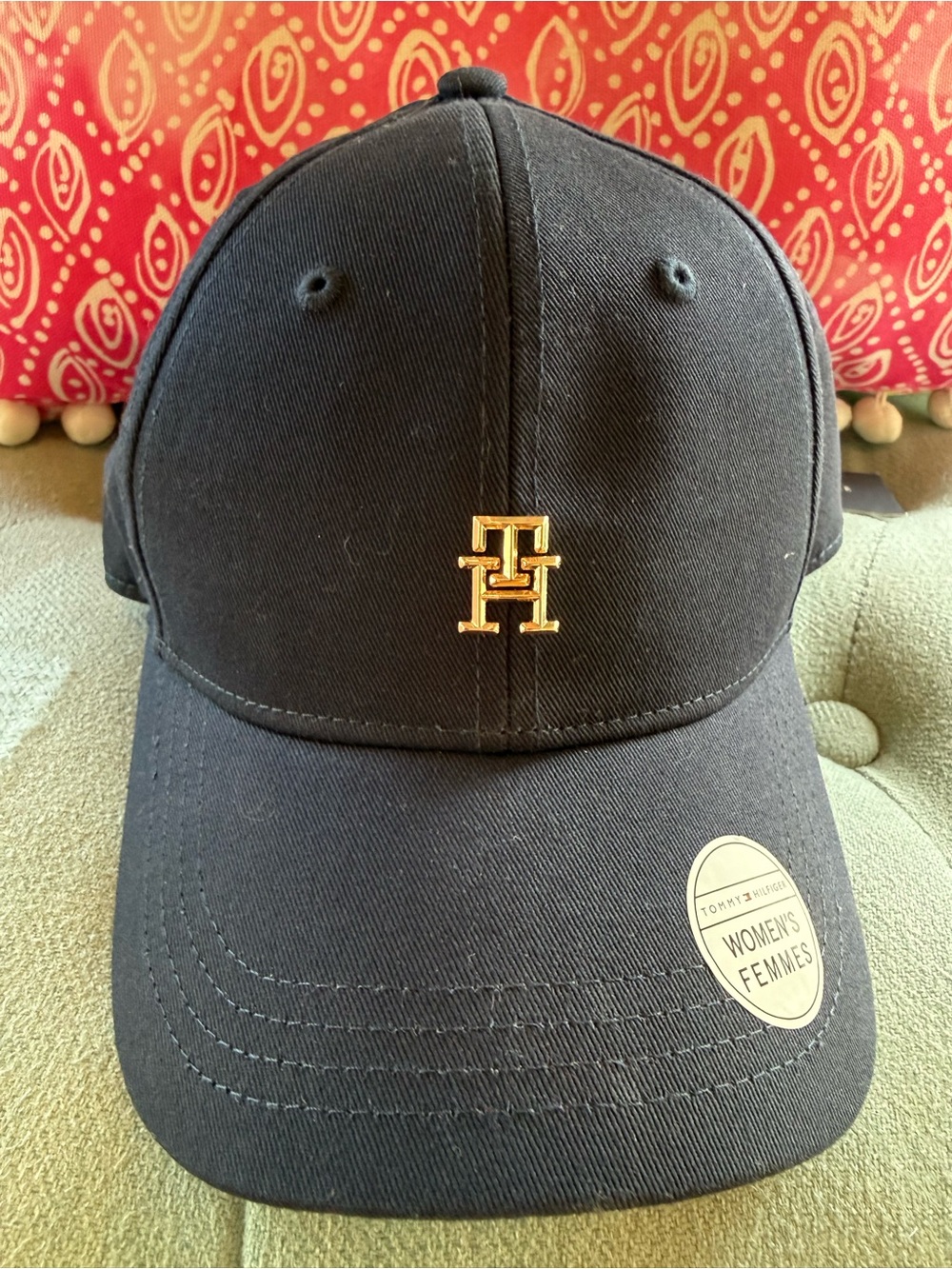 Tommy Hilfiger Women's Navy Cap with Gold Accent